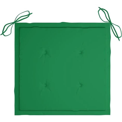 Hommoo Coussins De Chaise De Jardin 6 Pcs Vert 40x40x3 Cm Tissu 6 Hommoo Coussins De Chaise De Jardin 6 Pcs Vert 40x40x3 Cm Tissu – Image 4
