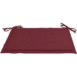 Hommoo Coussins De Chaise De Jardin 4 Pcs Bordeaux 50x50x3 Cm Tissu 10 Hommoo Coussins De Chaise De Jardin 4 Pcs Bordeaux 50x50x3 Cm Tissu -banc et tabouret Soldes Boutique 54151860 4