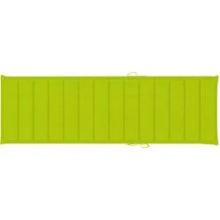 Hommoo Coussin De Chaise Longue Vert Vif 200x70x3 Cm Tissu -banc et tabouret Soldes Boutique 54152102 3
