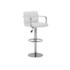 NETFURNITURE Prime Bar Tool Ambres Blanc Hauteur Réglable - Blanc