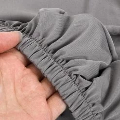 Housse De Tabouret De Bar Couleur De Gris Lot De 4 FUIENKO -banc et tabouret Soldes Boutique 54328628 4