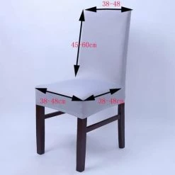 Housse De Chaise élastique Couleur De Blanc Lot De 2 FUIENKO -banc et tabouret Soldes Boutique 54328740 4