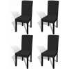 Housse De Chaise élastique Couleur De Noire 4 Pièces FUIENKO -banc et tabouret Soldes Boutique 54328801 1
