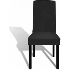 Housse De Chaise élastique Couleur De Noire 4 Pièces FUIENKO -banc et tabouret Soldes Boutique 54328801 4