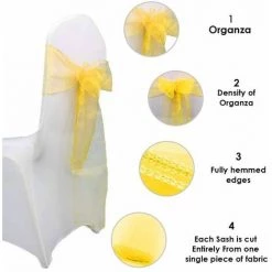 Ceinture De Chaise En 17 X 280 Cm Or 25 Pièces FUIENKO 9 Ceinture De Chaise En 17 X 280 Cm Or 25 Pièces FUIENKO -banc et tabouret Soldes Boutique 54328849 4