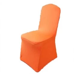 Housse De Chaise De Mariage Orange En 2 Pièces FUIENKO