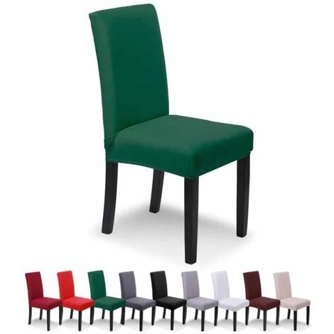 Housse De Chaise En 4 Pièces Vert FUIENKO 3 Housse De Chaise En 4 Pièces Vert FUIENKO
