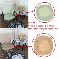 Housse De Chaise De Salle à Manger Vert Kaki En 2pcs FUIENKO -banc et tabouret Soldes Boutique 54329040 3
