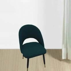 Housse De Siège Incurvée Souple Vert Foncé En 1 Pcs FUIENKO -banc et tabouret Soldes Boutique 54329118 3