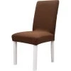 Housse De Chaise De Salle à Manger Marron En 2 Pcs FUIENKO