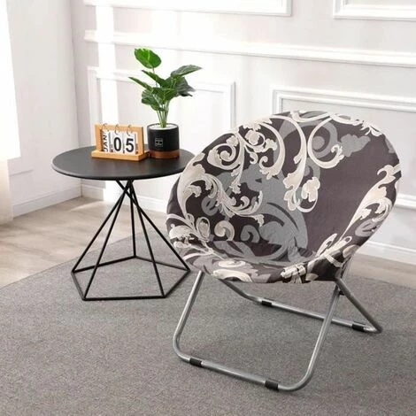 Housses De Chaise De Soucoupe Ronde En 1 Pièce FUIENKO 4 Housses De Chaise De Soucoupe Ronde En 1 Pièce FUIENKO – Image 2