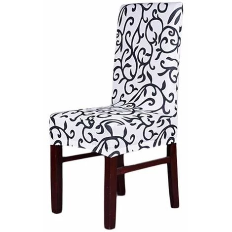 Housse De Chaise De Mode Simple Couleur De Blanche Et Noire FUIENKO 4 Housse De Chaise De Mode Simple Couleur De Blanche Et Noire FUIENKO – Image 2
