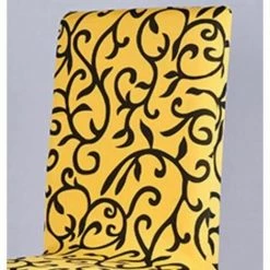 Housse De Chaise De Haute Qualité Jaune Couleur De Noir FUIENKO -banc et tabouret Soldes Boutique 54329272 3