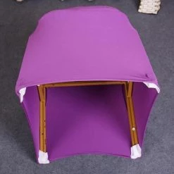 Housse De Chaise Stretch Bordeaux En 2 Pièces FUIENKO -banc et tabouret Soldes Boutique 54329274 3
