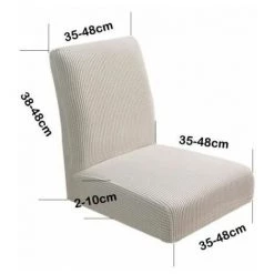 Housse De Tabouret élastique Couleur De Blanc FUIENKO -banc et tabouret Soldes Boutique 54329305 4