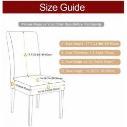 Housse De Chaise élastique Simple Mode Couleur De Gris Clair FUIENKO -banc et tabouret Soldes Boutique 54329321 4