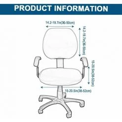 Housse De Chaise De Bureau D'ordinateur Couleur De Noir FUIENKO 9 Housse De Chaise De Bureau D'ordinateur Couleur De Noir FUIENKO -banc et tabouret Soldes Boutique 54329423 4