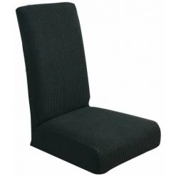 Housse De Table Et De Chaise De Couleur Unie Couleur De Noir 1pcs FUIENKO