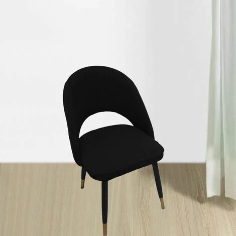Housse De Chaise Courbée Souple Couleur De Noir Longueur 45-55cm FUIENKO 4 Housse De Chaise Courbée Souple Couleur De Noir Longueur 45-55cm FUIENKO – Image 2