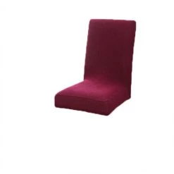 Housse De Chaise Doux Et Extensible Housse De Chaise De Salle à Manger Amovible Rouge Lot De 2 Pcs FUIENKO