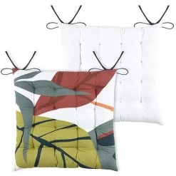 LOVELY CASA Lot De 4 Galettes De Chaise 16 Points 40x40 Papercut Coton - Blanc 7 LOVELY CASA Lot De 4 Galettes De Chaise 16 Points 40x40 Papercut Coton - Blanc -banc et tabouret Soldes Boutique 54334306 3