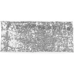 CADEAUX Lot De 20 Chaises à écharpe De Chaise à Paillettes Extensibles Avec Garniture à Paillettes Simple Face Pour Garniture De Couverture De Chaise D'événement De Mariage D'hôtel 4 "x 16" - Argent -banc et tabouret Soldes Boutique 54404530 3