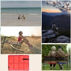 TANABATA Étanche ​Tapis En Mousse,Thermique Léger Coussin,Tapis De Siège Pliant Extérieur,Coussin De Siège Thermique,Mousse Coussin Pliant,Tapis De Camping Pliable,siège Portable (H) -banc et tabouret Soldes Boutique 54454449 5
