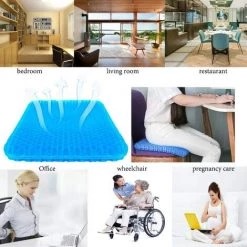 TANABATA Coussin En Gel Multifonctionnel, Coussin De Soutien Du Siège De Siège De Siège Très élastique Et Respirant, Soulageant La Fatigue De La Hanche -banc et tabouret Soldes Boutique 54454591 3