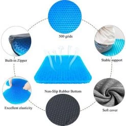 TANABATA Coussin En Gel Multifonctionnel, Coussin De Soutien Du Siège De Siège De Siège Très élastique Et Respirant, Soulageant La Fatigue De La Hanche -banc et tabouret Soldes Boutique 54454591 4