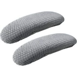 READCLY 1 Paire De Housses D'accoudoirs En Polyester Pour Chaise De Bureau - Amovibles, élastiques, Lavables - Tissu Imperméable - Coussins D'accoudoirs Amovibles (gris Foncé)