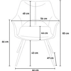 AHD AMAZING HOME DESIGN Chaise Salle Manger Salon Cuisine Similicuir Vintage Rembourrée Dohod -banc et tabouret Soldes Boutique 54640988 5