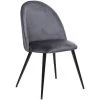 ATMOSPHERA, CRÉATEUR D'INTÉRIEUR Chaise Velours Slano Gris - Gris 2 ATMOSPHERA, CRÉATEUR D'INTÉRIEUR Chaise Velours Slano Gris - Gris -banc et tabouret Soldes Boutique 54952459 1