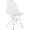 LES TENDANCES Chaise Polycarbonate Transparente Et Pieds Acier Chromé Croizy -banc et tabouret Soldes Boutique 55024855 1