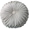 Betterlife Coussin Rond Plissé Rembourré Fait à La Main Pour La Maison, Le Canapé, La Chaise, Le Lit, La Voiture, Velours, 35cm X 35cm -banc et tabouret Soldes Boutique 55240426 1