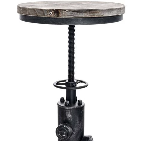 CLP Lot De 2 Tabourets De Bar Lumos Avec Assise En Bois Style Industriel Antique Argenté 7 CLP Lot De 2 Tabourets De Bar Lumos Avec Assise En Bois Style Industriel Antique Argenté – Image 5