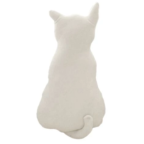 CADEAUX Mignon Chat Doux En Peluche Dos Ombre Jouet Canapé Oreiller Coussin De Siège Cadeau D'anniversaire (blanc) 30 Cm 4 CADEAUX Mignon Chat Doux En Peluche Dos Ombre Jouet Canapé Oreiller Coussin De Siège Cadeau D'anniversaire (blanc) 30 Cm – Image 2