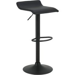 WOLTU 1 X Tabouret De Bar. Réglable En Hauteur. Rotatif à 360 Dégrées.Noir