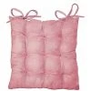 1001KDO POUR LA MAISON Assise Matelassée Suede Uni Suedine Rose -banc et tabouret Soldes Boutique 55499093 1