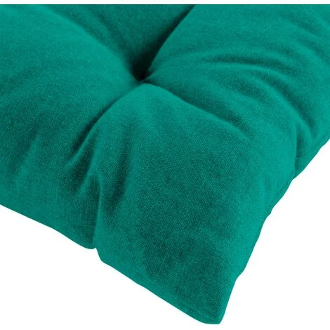1001KDO POUR LA MAISON Coussin De Chaise Coton Recycle Grand Mistral Emeraude 4 1001KDO POUR LA MAISON Coussin De Chaise Coton Recycle Grand Mistral Emeraude – Image 2