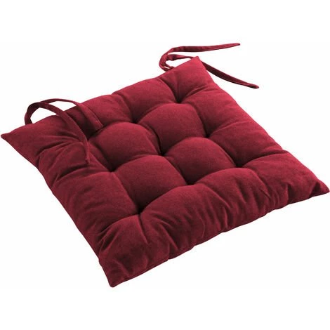 1001KDO POUR LA MAISON Coussin De Chaise Coton Recycle Grand Mistral Bordeaux 3 1001KDO POUR LA MAISON Coussin De Chaise Coton Recycle Grand Mistral Bordeaux
