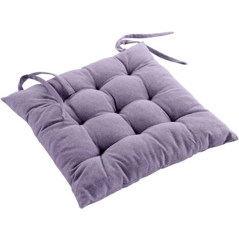 1001KDO POUR LA MAISON Coussin De Chaise Coton Recycle Grand Mistral Lilas 3 1001KDO POUR LA MAISON Coussin De Chaise Coton Recycle Grand Mistral Lilas