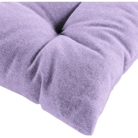 1001KDO POUR LA MAISON Coussin De Chaise Coton Recycle Grand Mistral Lilas 4 1001KDO POUR LA MAISON Coussin De Chaise Coton Recycle Grand Mistral Lilas – Image 2