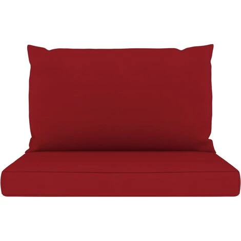 INLIFE Coussins De Canapé Palette 2 Pcs Rouge Bordeaux Tissu 5 INLIFE Coussins De Canapé Palette 2 Pcs Rouge Bordeaux Tissu – Image 3