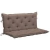 INLIFE Coussin De Balancelle Taupe 120 Cm Tissu -banc et tabouret Soldes Boutique 55638921 1