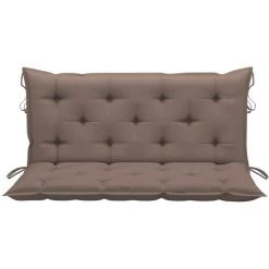 INLIFE Coussin De Balancelle Taupe 120 Cm Tissu -banc et tabouret Soldes Boutique 55638921 3