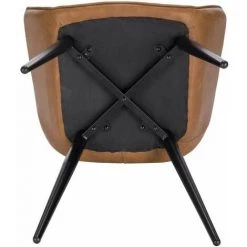 WOLTU Chaise De Salle à Manger Assise En Similicuir Chaise De Cuisine Avec Accoudoirs Pied En Métal. Brun - Brun 9 WOLTU Chaise De Salle à Manger Assise En Similicuir Chaise De Cuisine Avec Accoudoirs Pied En Métal. Brun - Brun -banc et tabouret Soldes Boutique 55770081 4