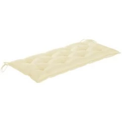 Hommoo Coussin De Balancelle Blanc Creme 120 Cm Tissu -banc et tabouret Soldes Boutique 55840984 3