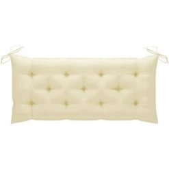 Hommoo Coussin De Balancelle Blanc Creme 120 Cm Tissu -banc et tabouret Soldes Boutique 55840984 4