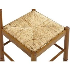 VENTE-UNIQUE.COM Lot De 2 Chaises JEANNE - Hêtre Massif & Assise Paille De Riz - Naturel Clair -banc et tabouret Soldes Boutique 55883138 4