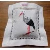 Coussin Lavande Cigogne Brodé Main FUIENKO -banc et tabouret Soldes Boutique 56061900 1